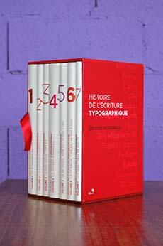 Histoire de l'écriture typographique (sept volumes réunis en un seul coffret)